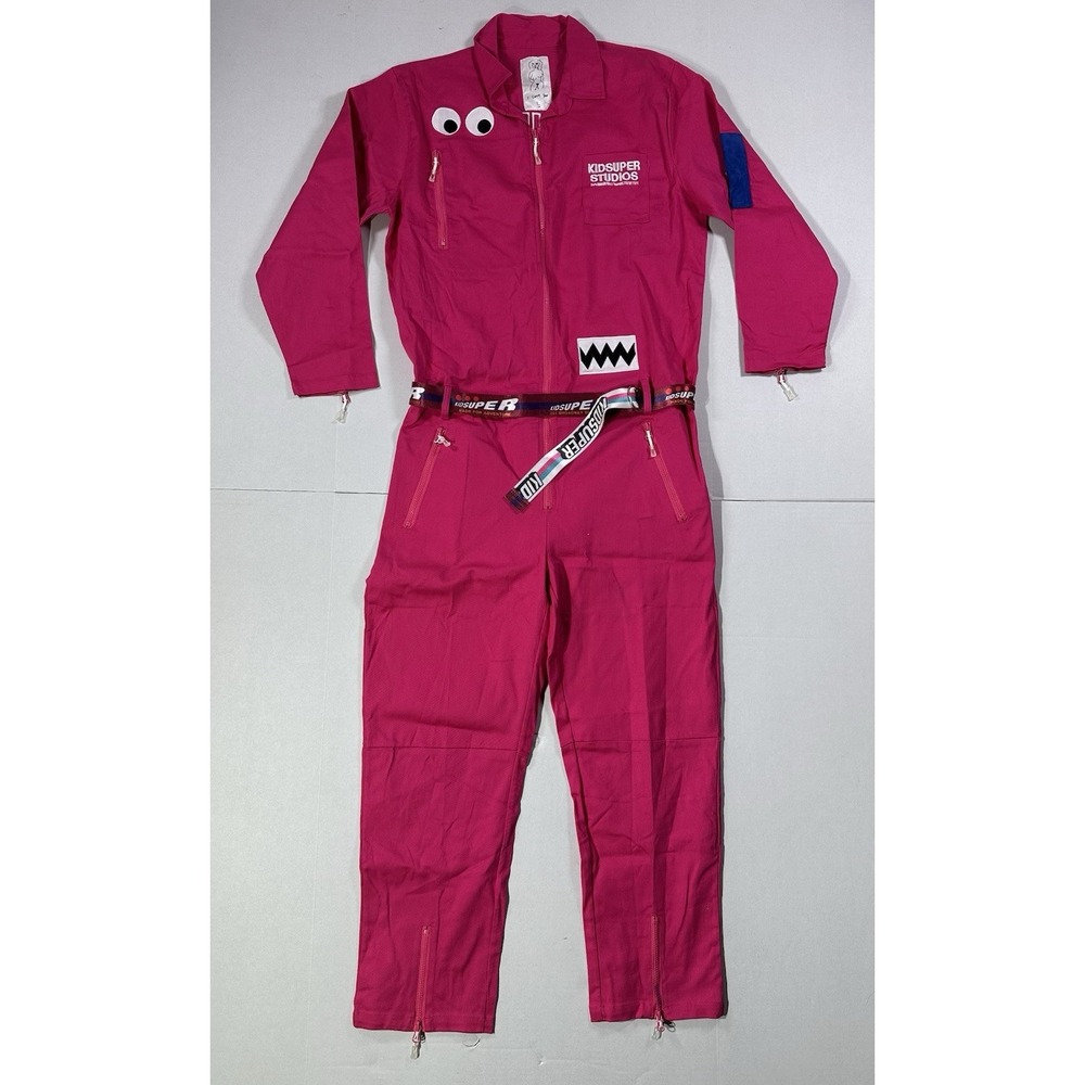 Kidsuper Studios Jumpsuit Large Pink Coveralls x J Balvin Belted Artist Street